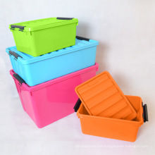 Caja de plástico plana utilizada debajo de la cama Cajas de almacenamiento anidadas de Household Essentials